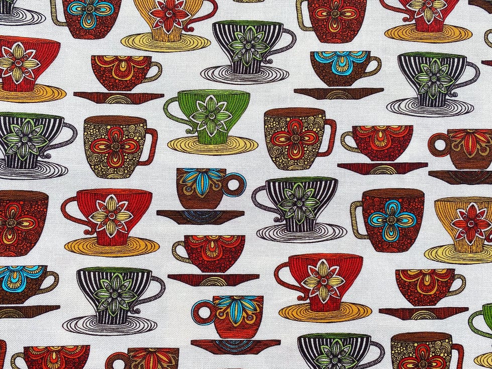 Teacups Fabric 